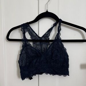 DKNY Navy Lace Racerback Bralette